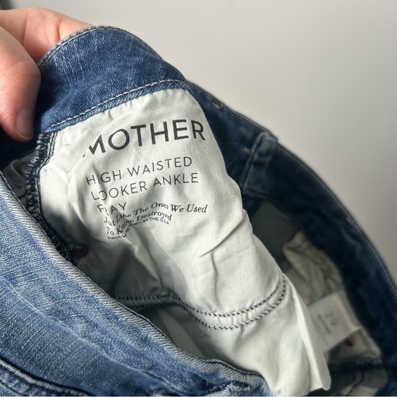 MOTHER High Waisted Looker Ankle Just Like The One’s We Used to Know Destroyed - Picture 12 of 12